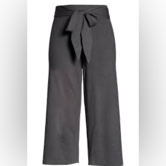 Wayf Nordstrom Fulton tie waist knit crop wide leg pants 2X - Picture 1 of 4